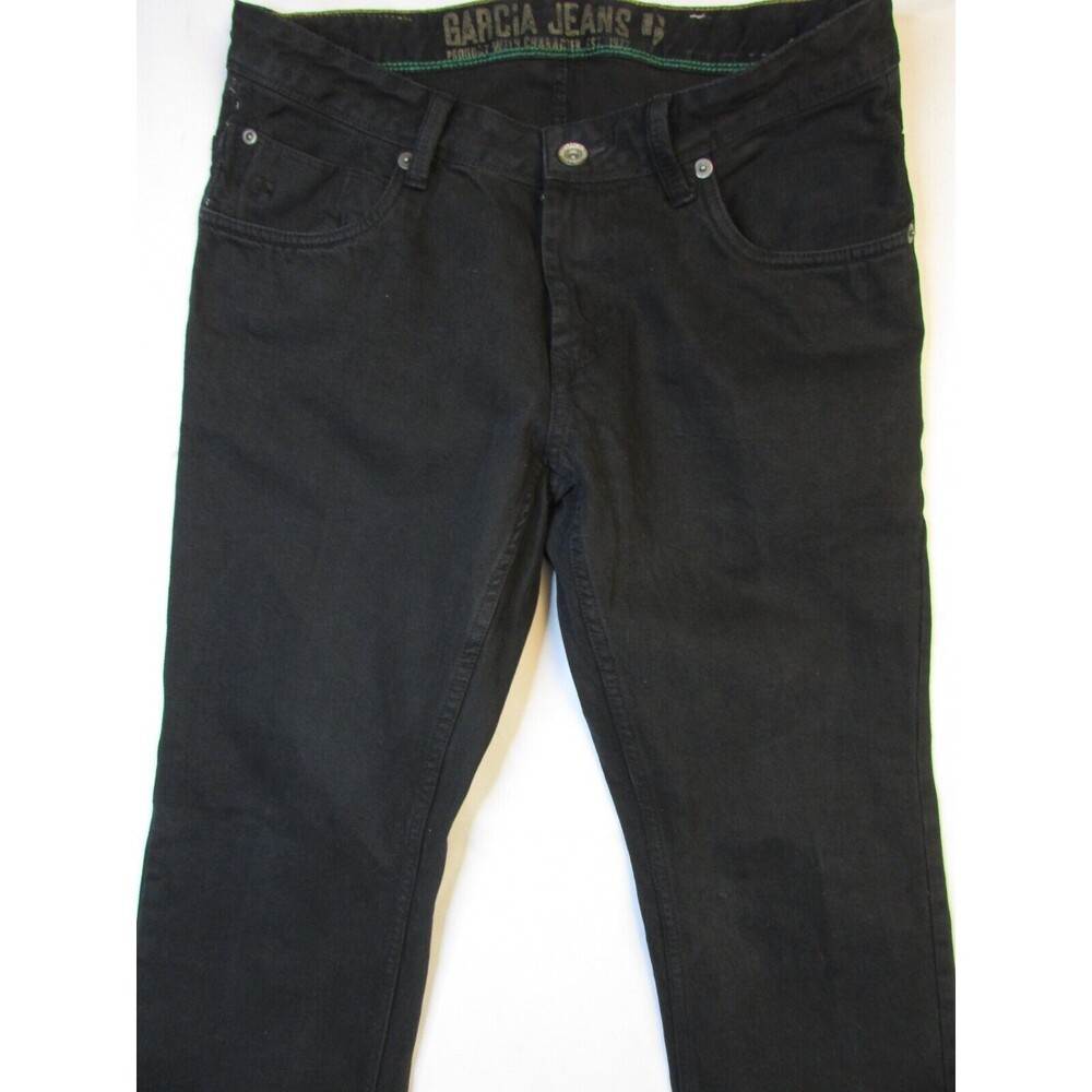 Garcia Jeans Russo Regular Fit Jeans Men's Size 33/34 Black